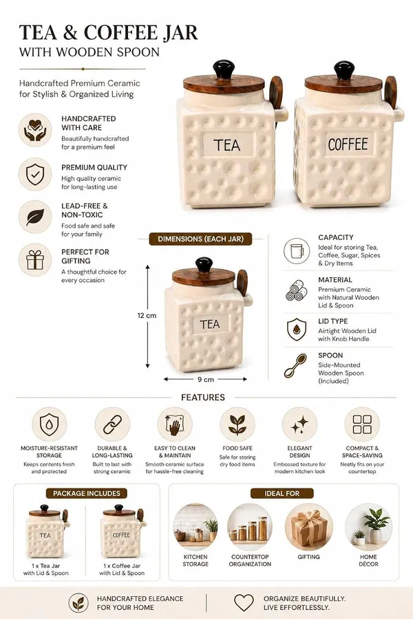 Tea_Coffee_Jar_Set_Of_2_Ceramic_Kitchen_Storage_Containers_With_Airtight_Wooden_Lid_Spoon_Decorative_Countertop_Canisters_For_Tea_Coffee_Dry_Storage_500_Ml