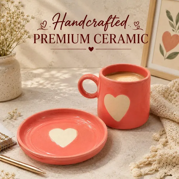Ceramic_Coffee_Mug_With_Saucer_250ml_Pink_Heart_Design_Glossy_Finish_For_Cappuccino_Latte_Milk_Gift_For_Girls
