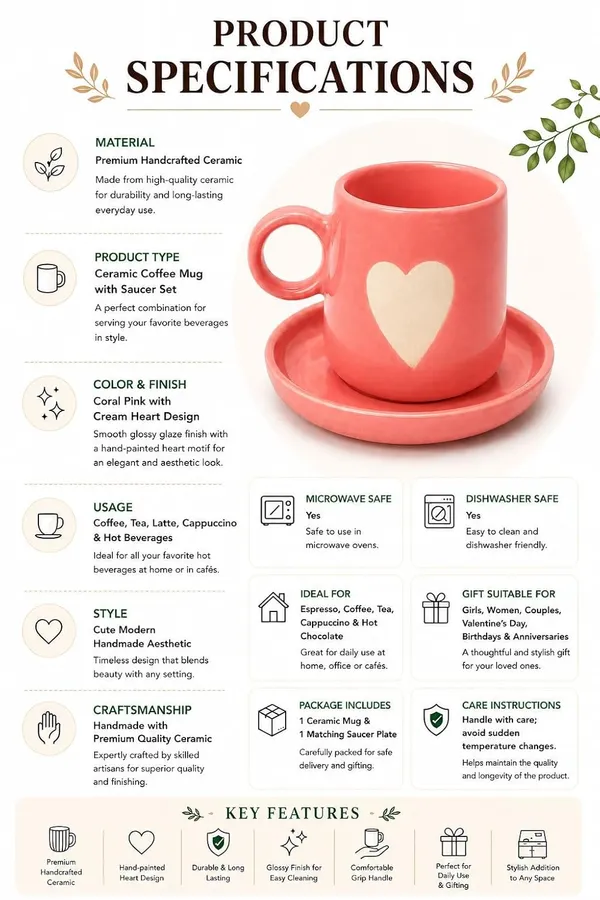 Ceramic_Coffee_Mug_With_Saucer_250ml_Pink_Heart_Design_Glossy_Finish_For_Cappuccino_Latte_Milk_Gift_For_Girls