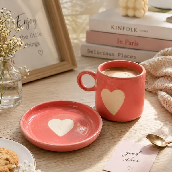 Ceramic_Coffee_Mug_With_Saucer_250ml_Pink_Heart_Design_Glossy_Finish_For_Cappuccino_Latte_Milk_Gift_For_Girls