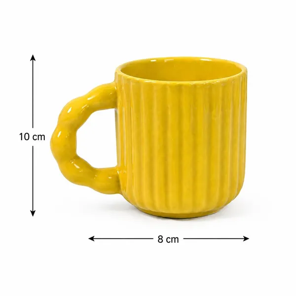 Handmade_Ceramic_Coffee_Mug_350ml_Bubble_Handle_Handpainted_3d_Designer_Cup_For_Tea_Milk_Home_Office_Yellow