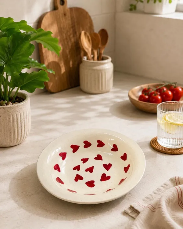 Handcrafted_Ceramic_Pasta_Plate_Set_Of_2_With_Red_Heart_Design_Aesthetic_Glossy_Dinner_Plates_For_Pasta_Salad_Dessert_Snacks_Handmade_Ceramic_Serve_Ware