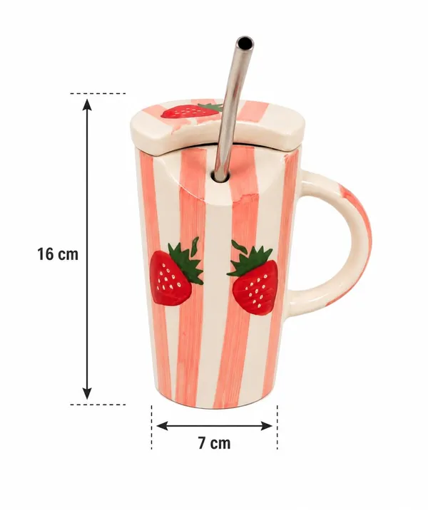 Strawberry_Ceramic_Sipper_Mug_With_Lid_And_Straw