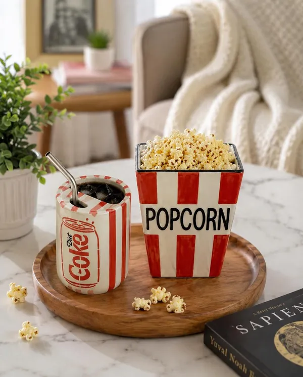 Coke_Inspired_Ceramic_Sipper_Mug_&_Popcorn_Tub_|_Can_Design_Sipper_with_Metal_Straw_|_Ceramic_Snackware_|_Microwave_&_Dishwasher_Safe_|Combo|