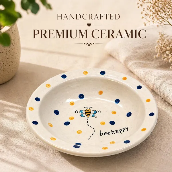 Handcrafted_Ceramic_Pasta_Plates,_Stoneware,_Bee_Design,_Microwave_and_Dishwasher_Safe,_Deep_Serving_Bowls_for_Pasta,_Salad,_Set_of_2
