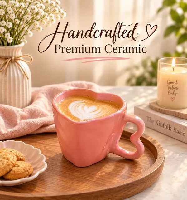 Heart_Shaped_Ceramic_Coffee_Mug_300
ml_|_Cute_Pink_Tea_Cup_with_Heart_Handle_|
Microwave_&_Dishwasher_Safe_|_Coffee_Mug_for_Tea,_Latte_&_Hot_Chocolate_|_Aesthetic_Gift_|