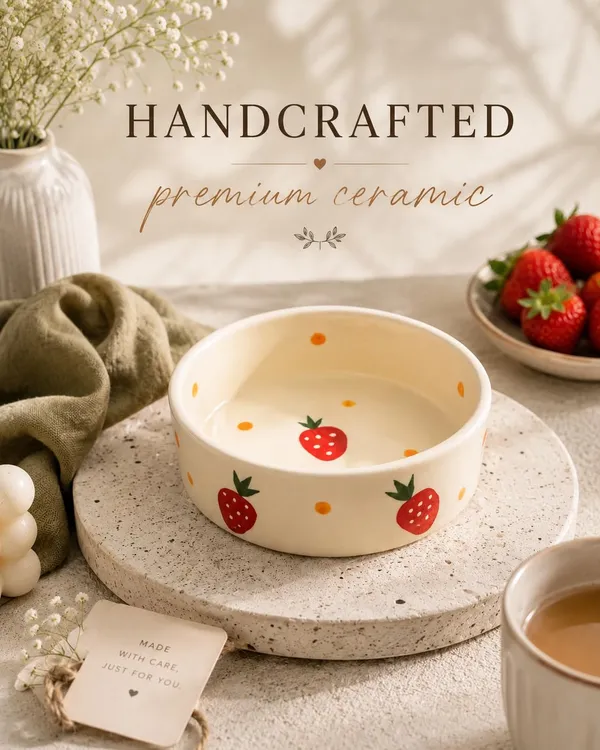 Ceramic_Breakfast_Bowl_300_ML_|_Cute_Strawberry_Cereal_Bowl_|_Aesthetic_Soup_Bowl_|_Salad_Bowl_|_Smoothie_Bowl_|_Dessert_Bowl_|_Ice_Cream_Bowl_|_Snack_Bowl_|_Microwave_Safe_|_Dishwasher_Safe_|_Handmade_Ceramic_Kitchen_Bowl_(Set_of_1)