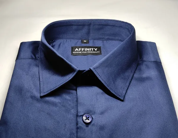 Premium_&_Soft_Blue_Cotton_satin_Semi_Formal_Shirt_For_Men