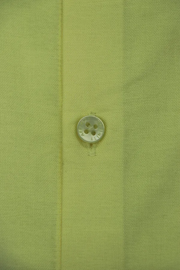 Premium_&_Soft_Lime_Yellow_Cotton_Semi_Formal_Shirt_For_Men