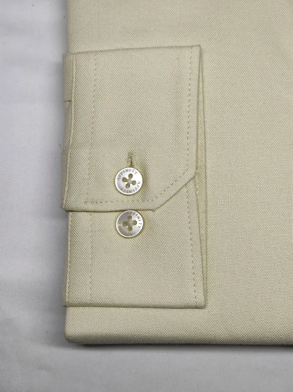 Premium_&_Soft_Cream_Cotton_Semi_Formal_Shirt_For_Men
