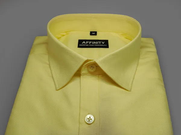 Premium_&_Soft_Light_Yellow_Cotton_Semi_Formal_Shirt_For_Men