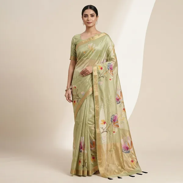 Light_Green_Shimmer_Tissue_Premium_Saree_For_Women