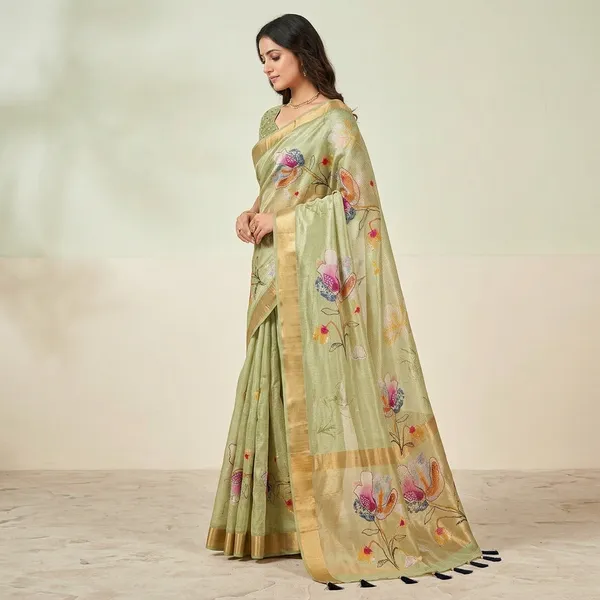 Light_Green_Shimmer_Tissue_Premium_Saree_For_Women