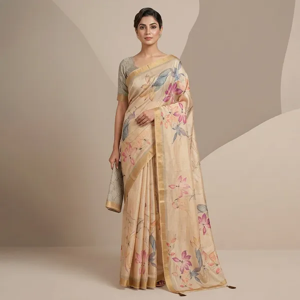 Beige_Shimmer_Tissue_Premium_Saree_For_Women