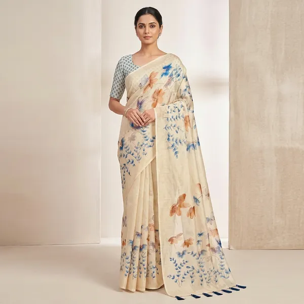 Cream_Shimmer_Tissue_Premium_Saree_For_Women