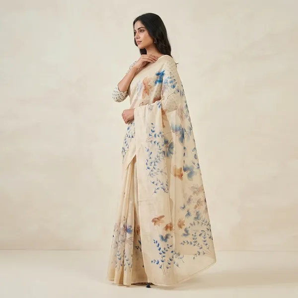 Cream_Shimmer_Tissue_Premium_Saree_For_Women