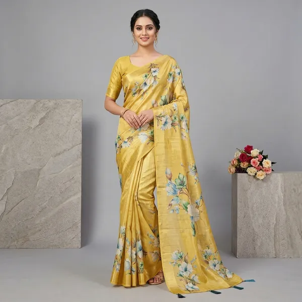 Yellow_Shimmer_Tissue_Premium_Saree_For_Women