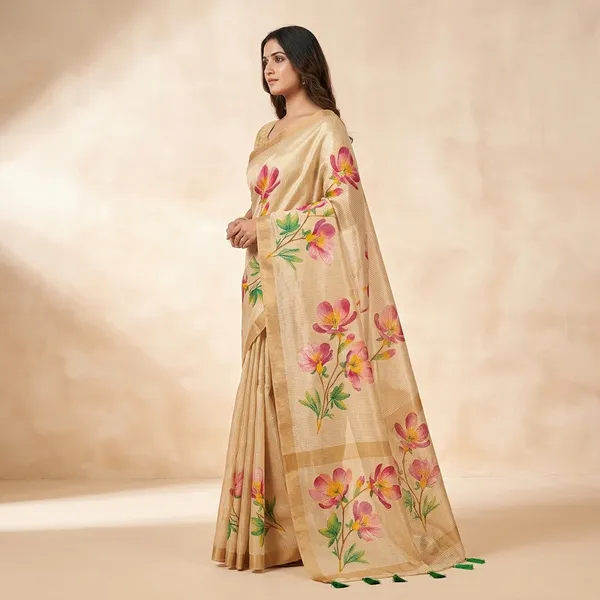 Beige_Shimmer_Tissue_Premium_Saree_For_Women