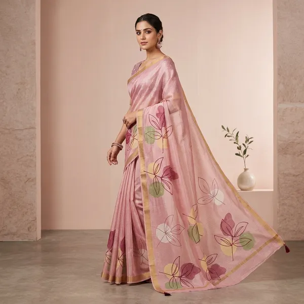 Pink_Shimmer_Tissue_Premium_Saree_For_Women