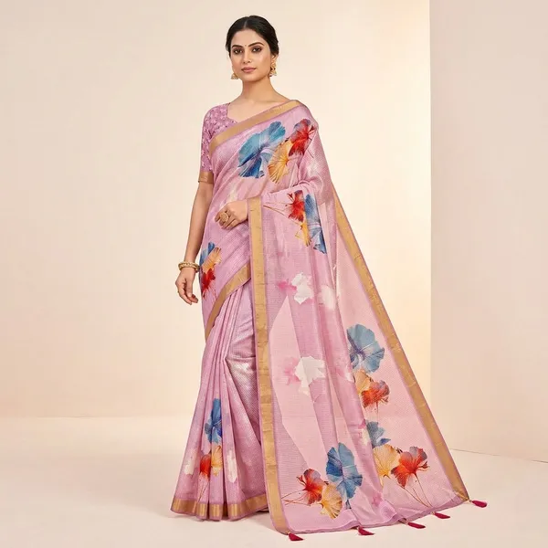 Pink_Shimmer_Tissue_Premium_Saree_For_Women