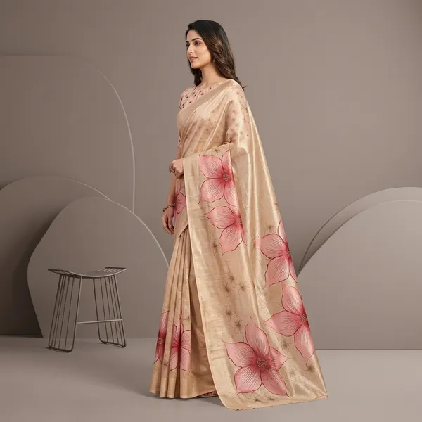 Peach_Shimmer_Tissue_Premium_Saree_For_Women