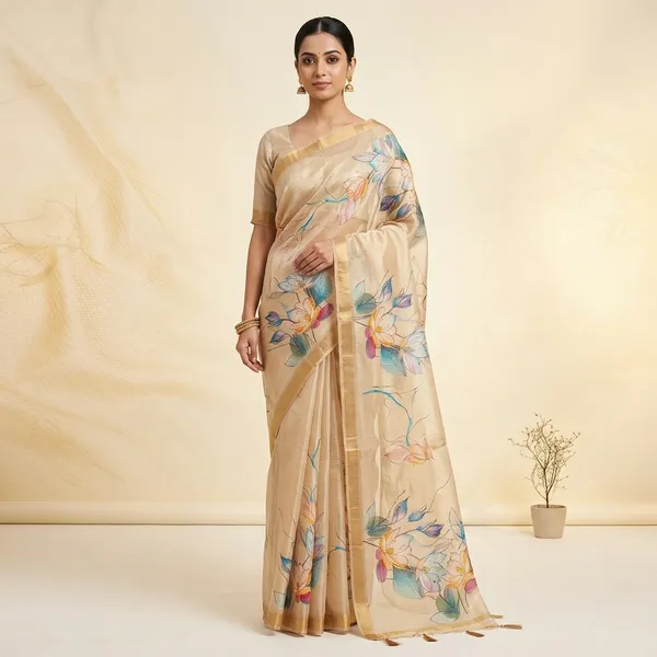 Beige_Shimmer_Tissue_Premium_Saree_For_Women