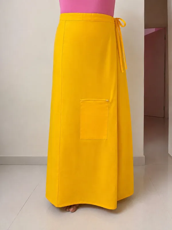 Green__Cotton_Saree_inner_with_hidden_Pocket_with_Velcro_Loop