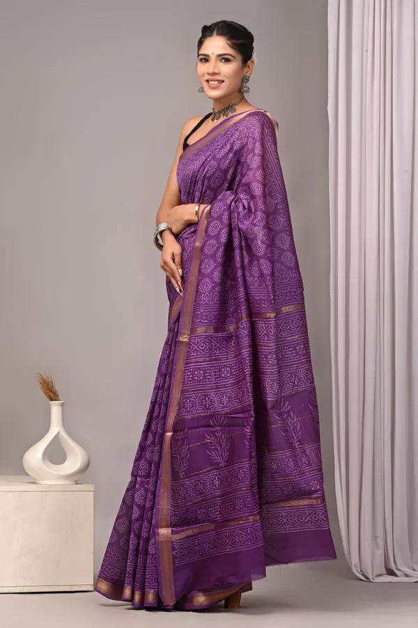 Purple_Maheshwari_Silk_Bandhani_Zari_Border_Saree_For_Women