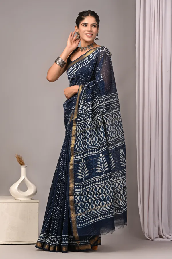 Navy_Blue_Maheshwari_Silk_Bandhani_Printed_Saree_For_Women