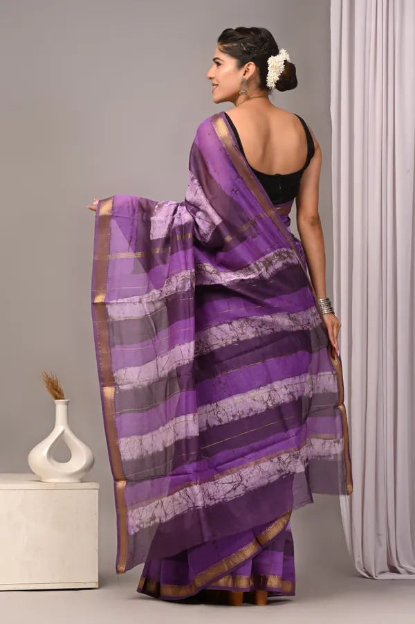 Purple_Maheshwari_Silk_Gold_Zari_Border_Handloom_Saree_For_Women