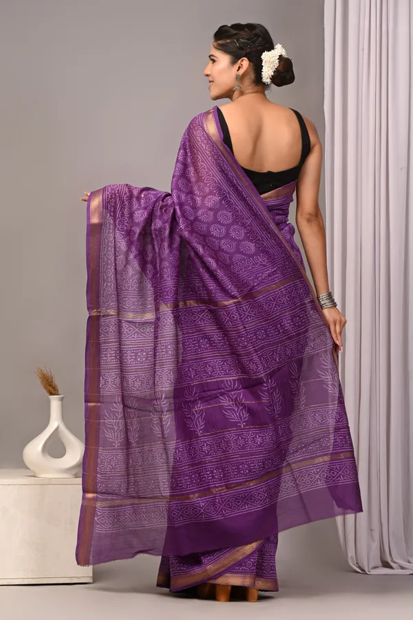 Purple_Maheshwari_Silk_Bandhani_Zari_Border_Saree_For_Women