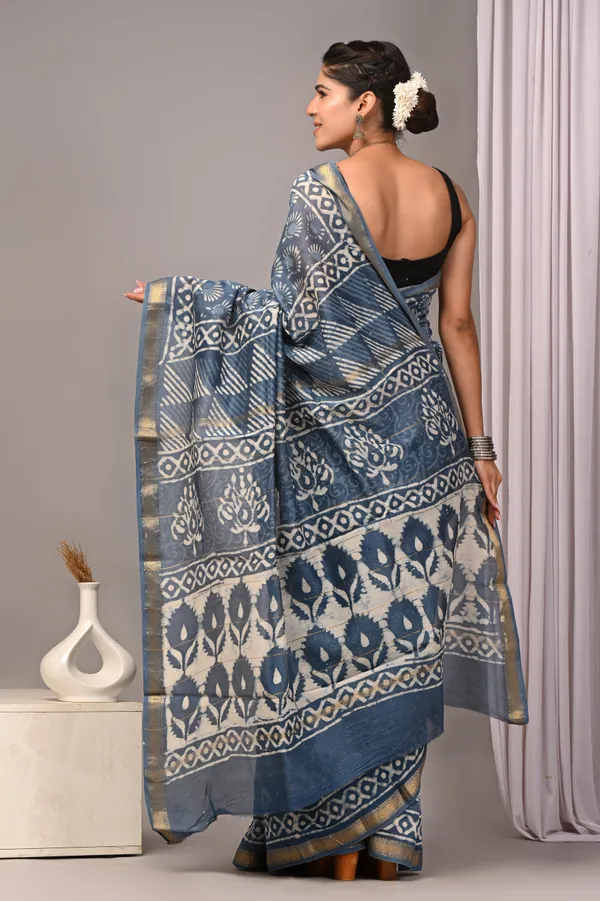 Grey_Maheshwari_Silk_Block_Print_Saree_For_Women