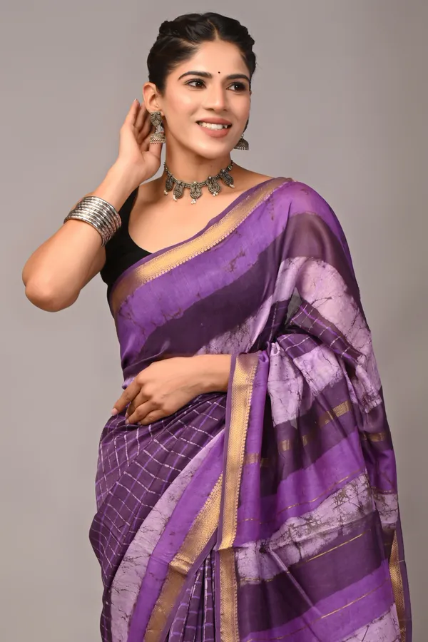 Purple_Maheshwari_Silk_Gold_Zari_Border_Handloom_Saree_For_Women