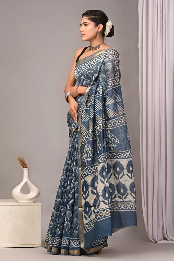 Grey_Maheshwari_Silk_Block_Print_Saree_For_Women