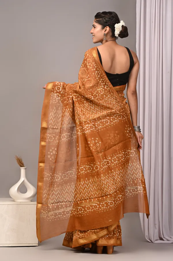 Golden_Brown_Maheshwari_Silk_Printed_Saree_For_Women