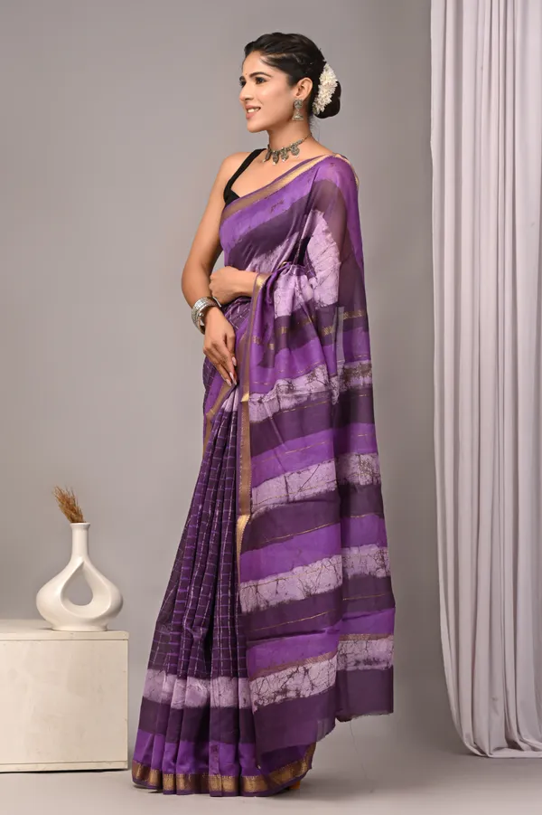 Purple_Maheshwari_Silk_Gold_Zari_Border_Handloom_Saree_For_Women