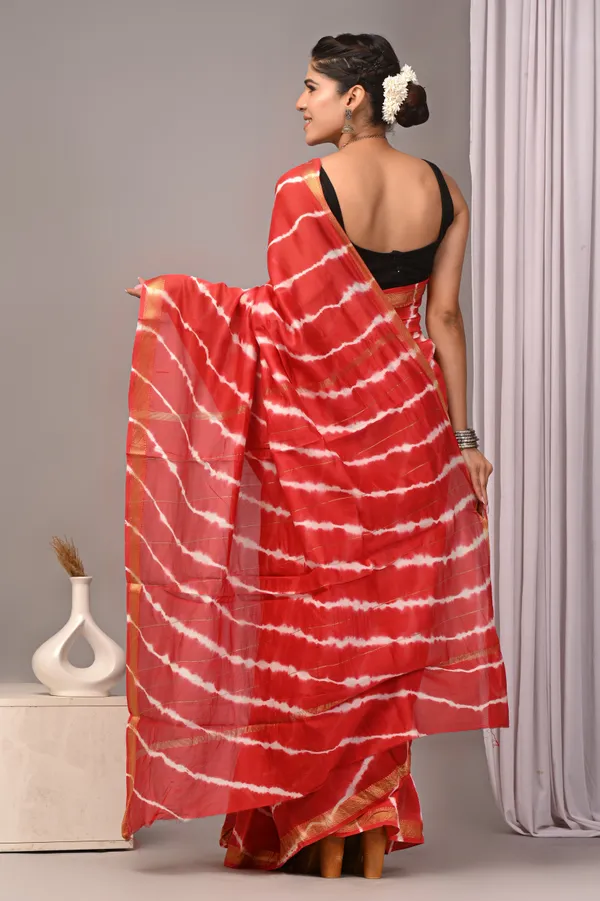 Red_Maheshwari_Silk_Shibori_Golden_Border_Saree_For_Women