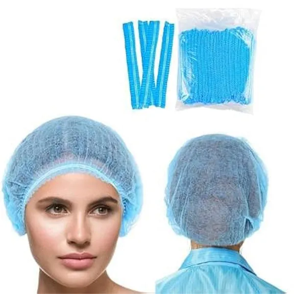 Mankolo_Non_Woven_Bouffant_Caps_Blue