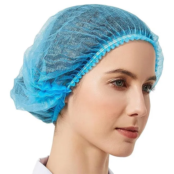 Mankolo_Non_Woven_Bouffant_Caps_Blue