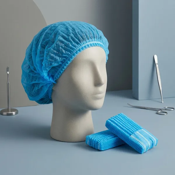 Mankolo_Non_Woven_Bouffant_Caps_Blue