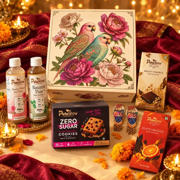 PuraWow_Diwali_Gift_Hamper_|_Zero_Sugar_Festive_Box_|_5_Products_|_Chocolates_+_Sharbats_+_Cookies_|_Healthy_Diwali_Gift