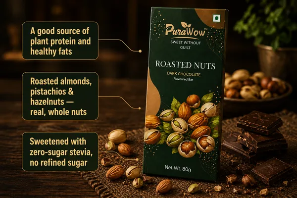 PuraWow_Roasted_Nuts_Dark_Chocolate_Bar_|_Almonds,_Pistachios_&_Hazelnuts_|_Zero_Added_Sugar_|_Stevia_Sweetened_|_80g