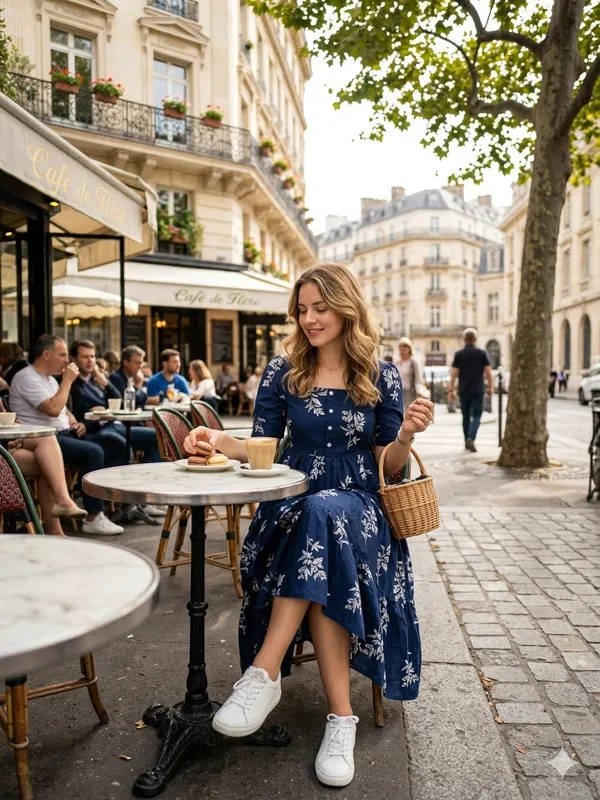 Navy_Blue_Cotton_Floral_Print_Midi_Dress_For_Women