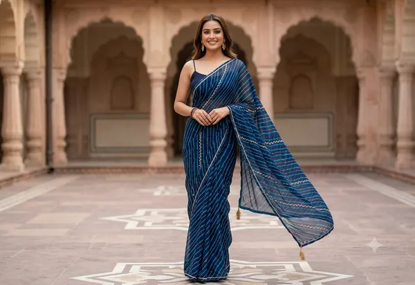 Blue_Georgette_Embroidered_Fancy_Saree_For_Women