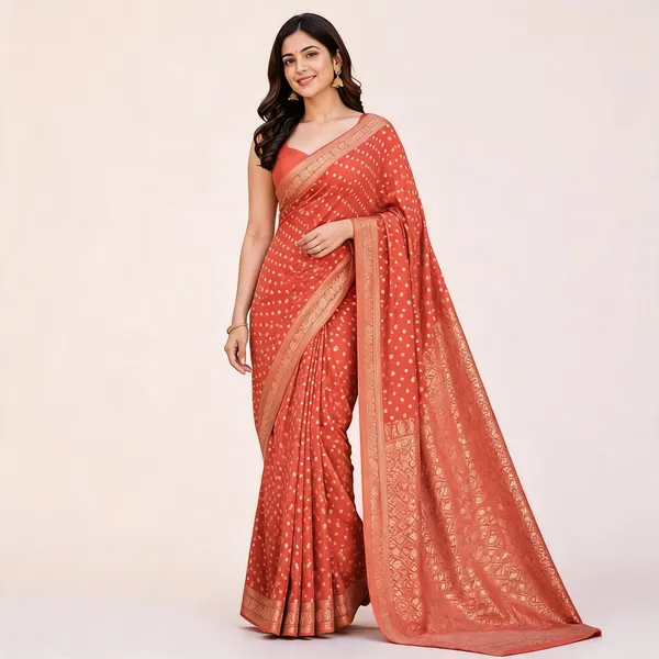 Peach_Dola_Silk_Zari_Woven_Fancy_Saree_For_Women