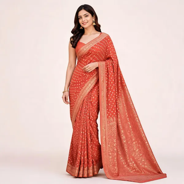 Peach_Dola_Silk_Zari_Woven_Fancy_Saree_For_Women