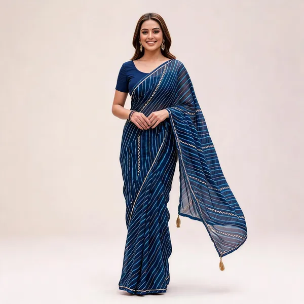 Blue_Georgette_Embroidered_Fancy_Saree_For_Women