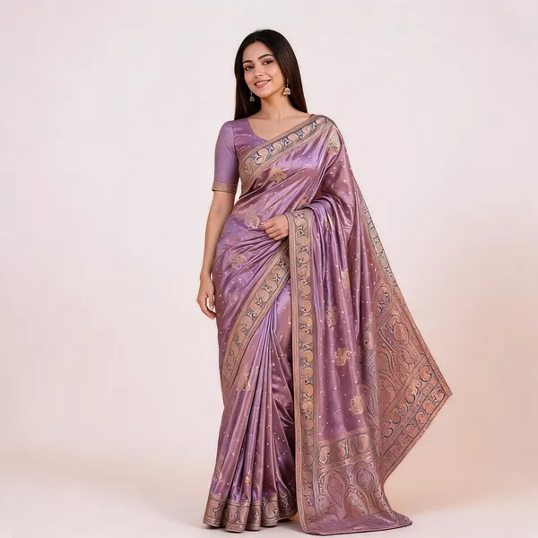 Lavender_Satin_Silk_Zari_Woven_Banarasi_Saree_For_Women