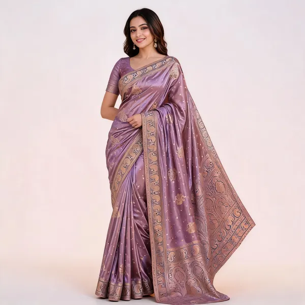Lavender_Satin_Silk_Zari_Woven_Banarasi_Saree_For_Women
