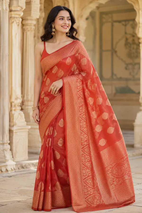 Red_Chiffon_Zari_Woven_Fancy_Saree_For_Women